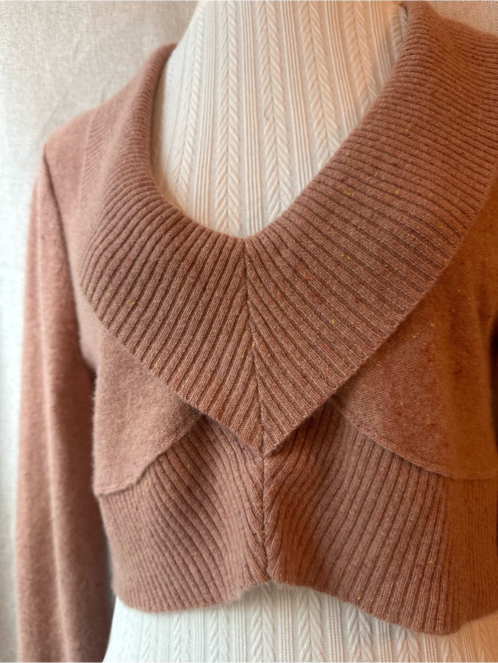 🌲💗 100% Cashmere • Pilcro • Cedar Confetti • Foxglove Inspired • Oversized Shawl